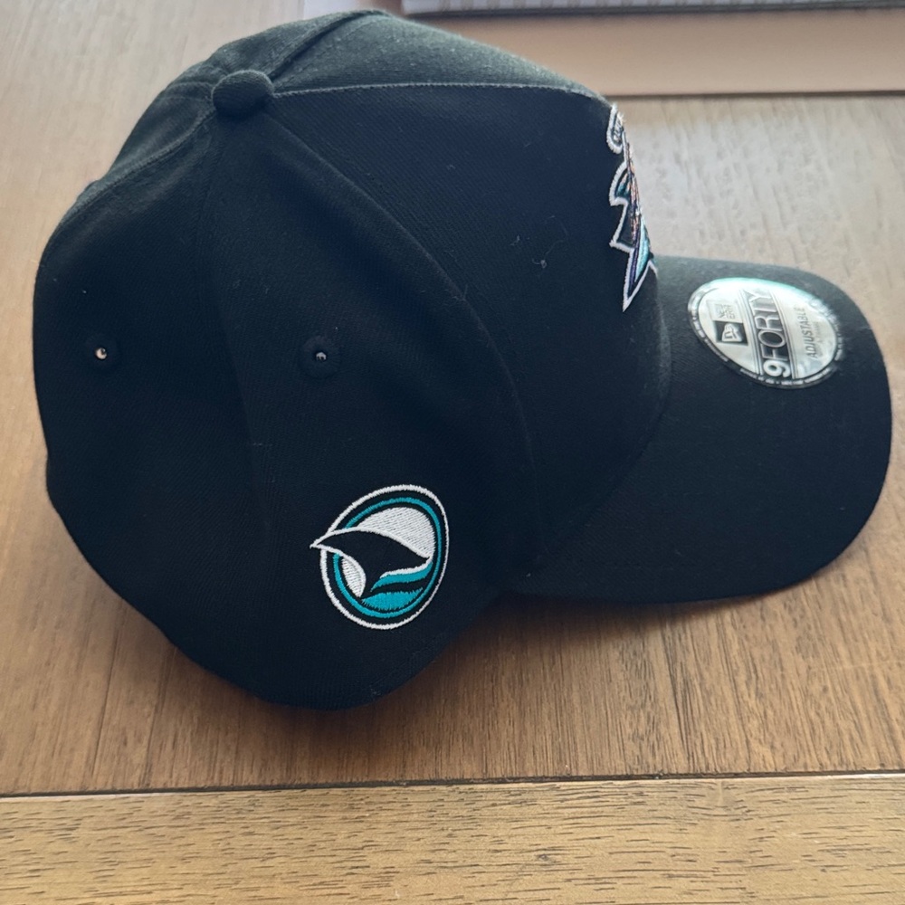 New Era Black Cap with Vibrant Shark Design - Picture 2 of 9